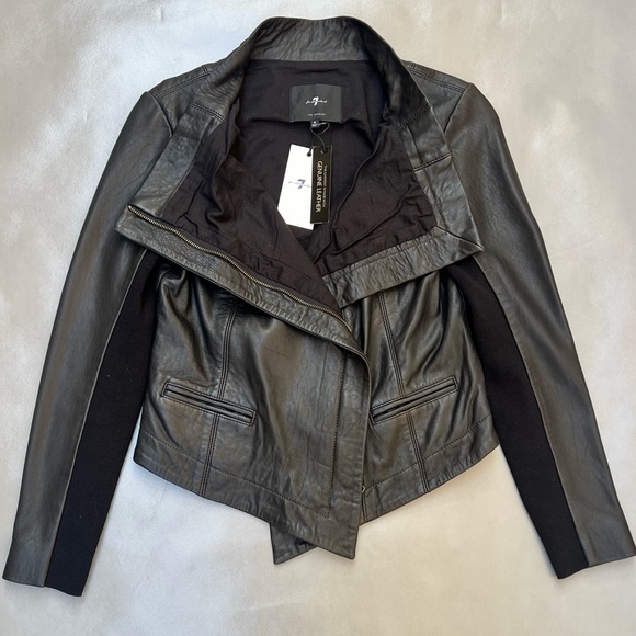 7 For All Mankind Jackets & Blazers - 7 For All Mankind Leather Jacket